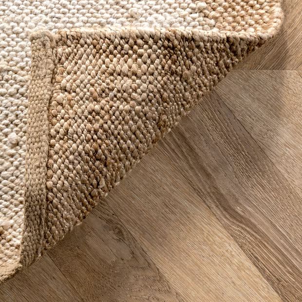 Natural Jute Checkerboard Area Rug | Rugs USA