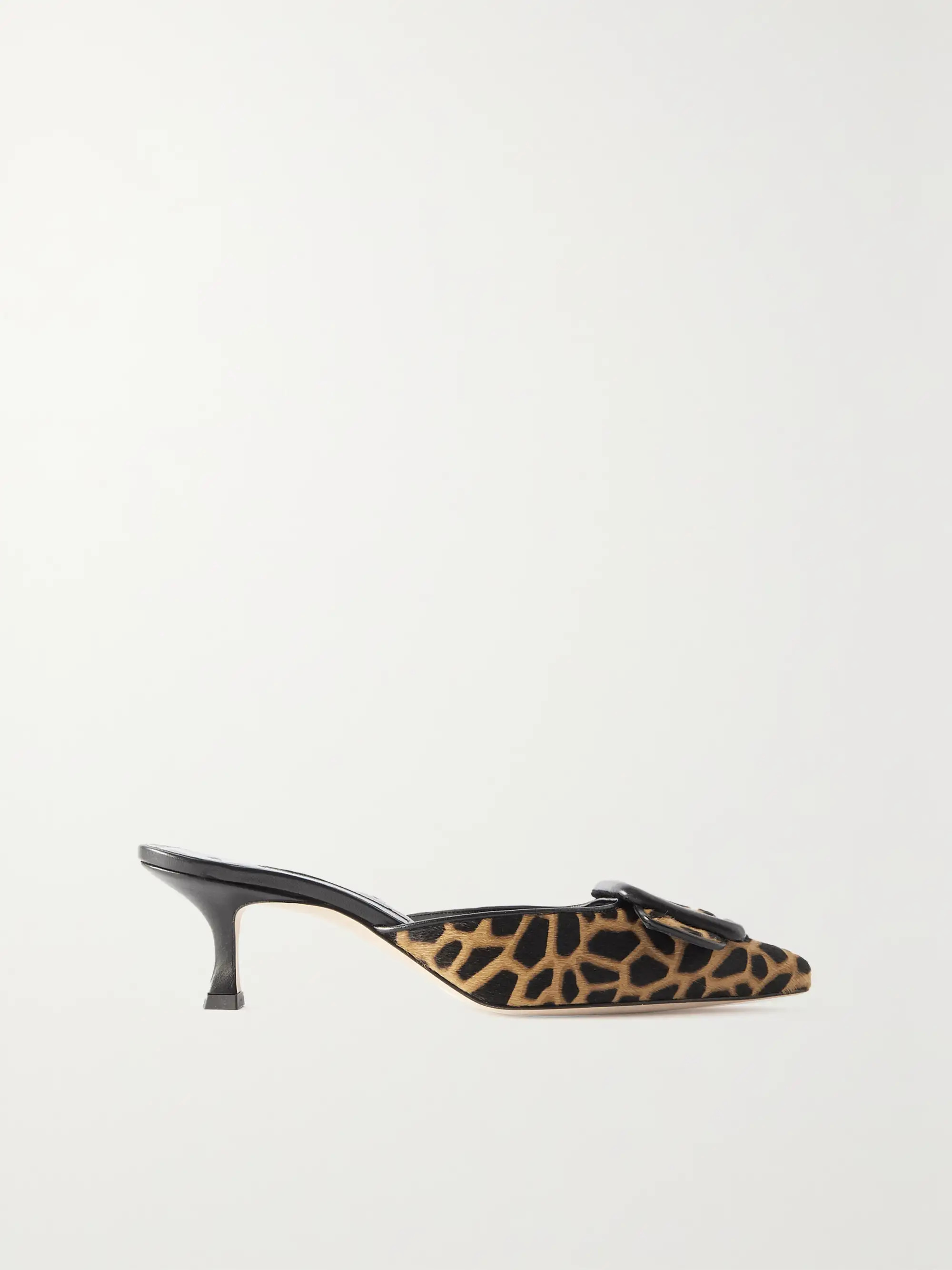 Maysalebi 50 giraffe-print calf hair mules | NET-A-PORTER (US)