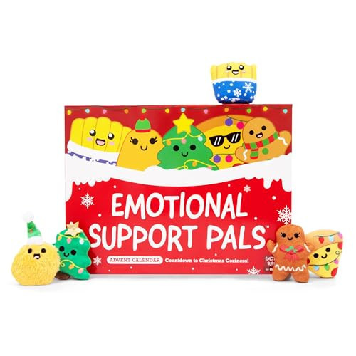 Emotional Support Plush Advent Calendar by Relatable for Kids or Teens, Contains 25 Mini Collectible Plushies Including Fries, Gingerbread, and Nugget Plush Toys, Stocking Stuffers for Kids | Amazon (US)