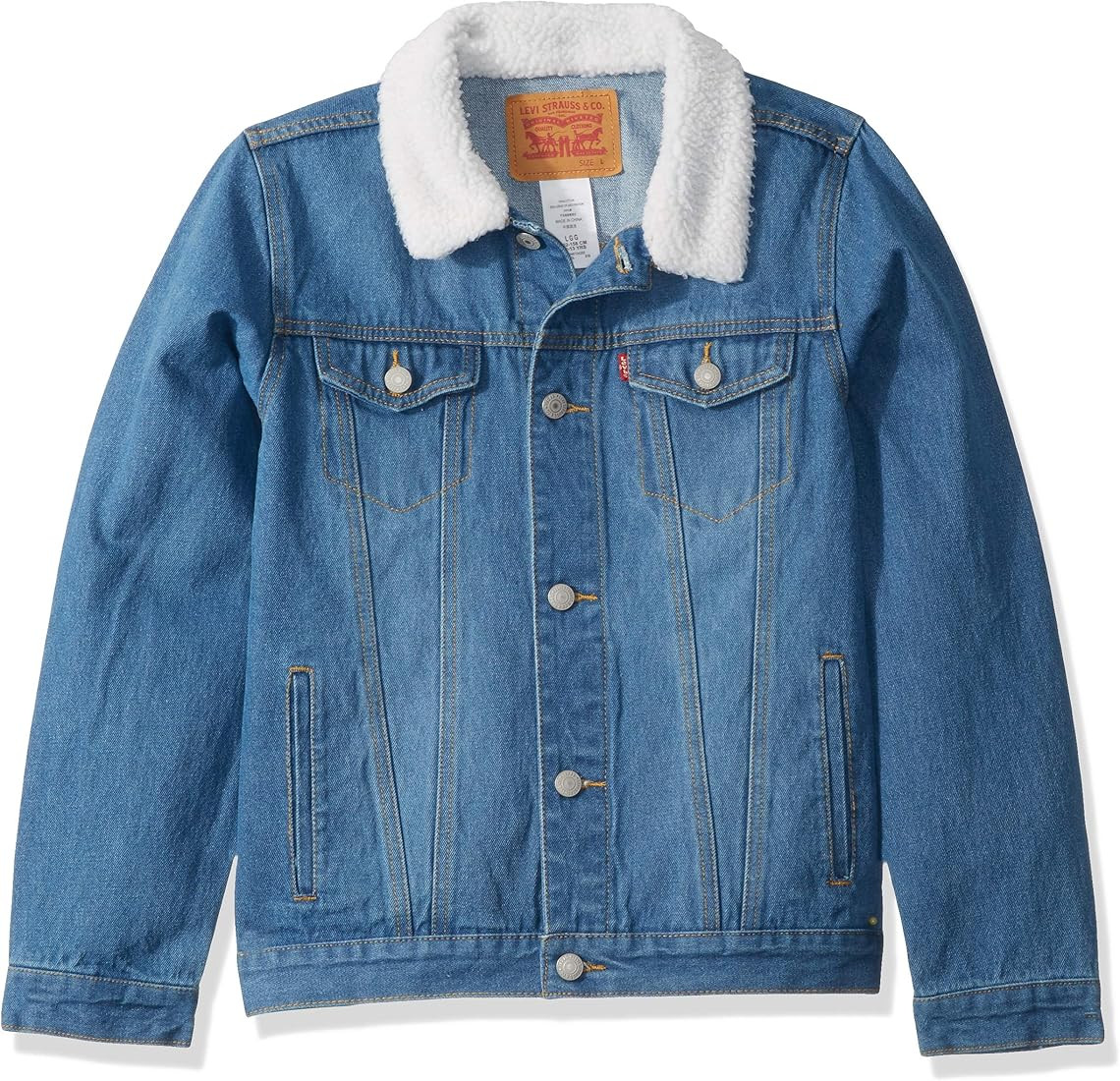 Amazon.com: Levi's Boys' Little Trucker Jacket, Legendary/Sherp, 4: Clothing, Shoes & Jewelry | Amazon (US)