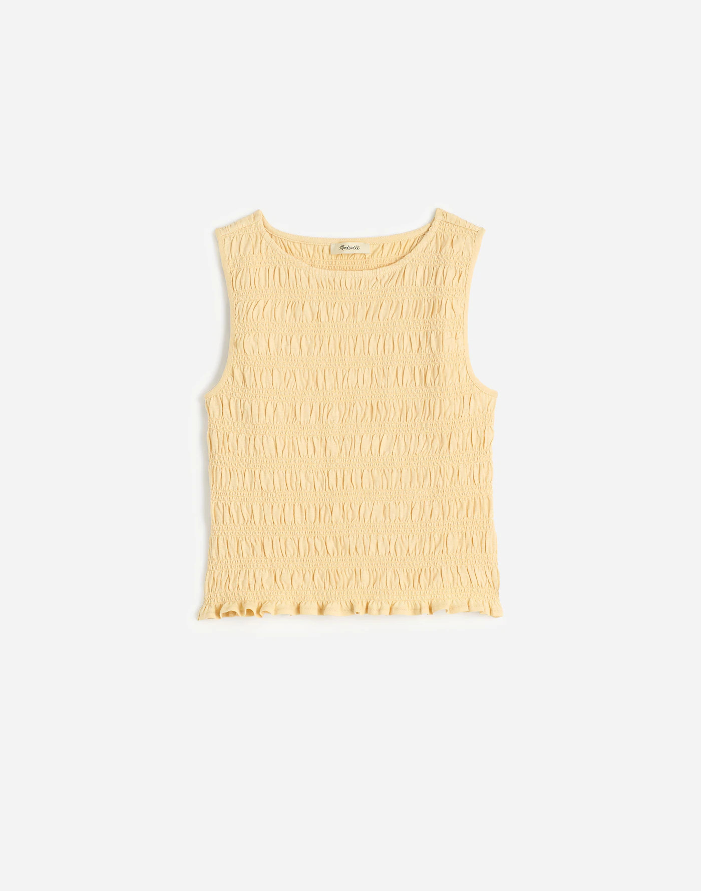 Smocked Boatneck Tank | Madewell