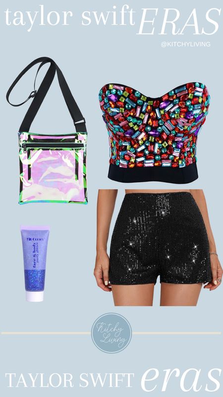 Taylor Swift Eras Tour Outfit Inspired by MIDNIGHTS 💙🌙✨ #taylorswift #taylorswifteras #erastour #erastouroutfit #taylorswiftred #clearbag #stadiumtour #amazonfinds #amazonfashion 

#LTKunder50 #LTKFestival #LTKunder100