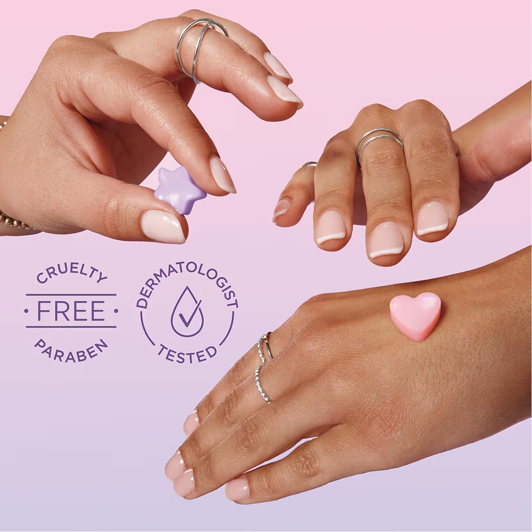 Jergens Lavender Lotion Bursts, Squishy Star-Shaped Moisturizer Bursts, 38 Ct | Amazon (US)