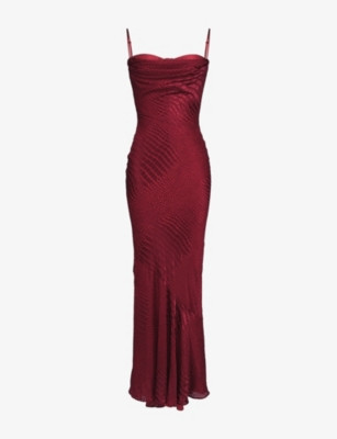 Nalani Fishtail Satin Maxi Gown | Selfridges