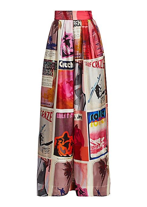 Zimmermann Women's Wavelength Wide-Leg Pants - Pink Poster - Size 0 (2-4) | Saks Fifth Avenue