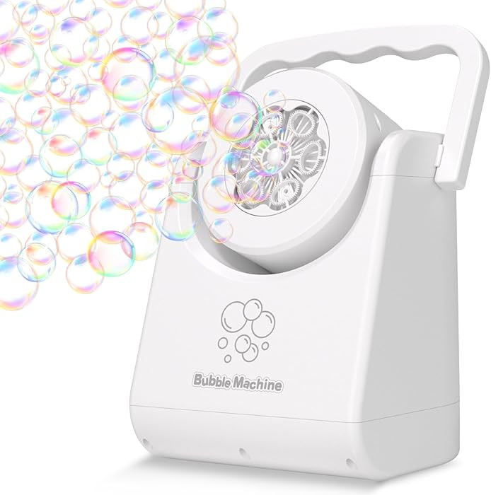 Bubble Machine for Kids Toddlers,Automatic Bubble Blower,Portable Adjustable Angle Bubble Maker,B... | Amazon (US)