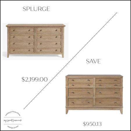 Wood dresser look for less
Dupe
Pottery barn
Home decor
Splurge or save
Luxe for less

#LTKsalealert #LTKhome #LTKstyletip