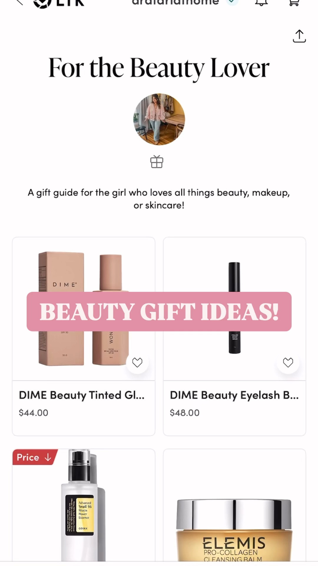 Beauty gift ideas! Makeup, skincare, hair care & more! Dime beauty, IT Cosmetics, ELF, Maybelline, Elemis, & more!



#LTKHoliday #LTKBeauty #LTKGiftGuide