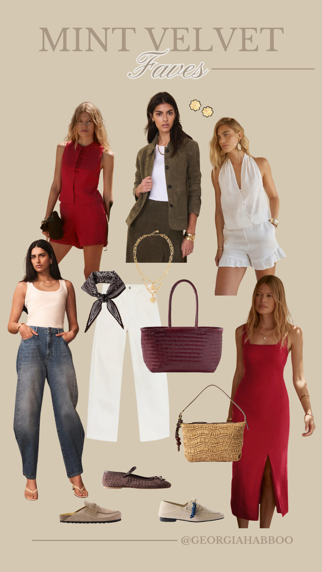 Shop my Mint Velvet Favourite Picks
Linen, spring dressing, spring colours, red co ord, white linen set, rattan bag, woven ballet flats 

 #LTKeurope #LTKjeans #LTKdresses