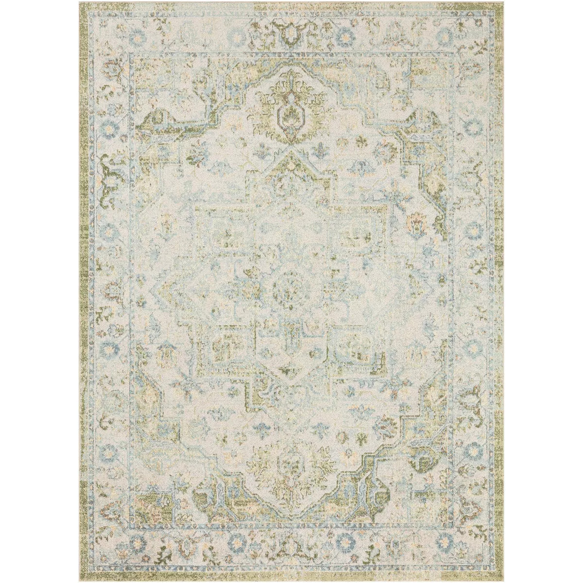 Nourison Astra Machine Washable Vintage Medallion Indoor Flatweave Rug | Target