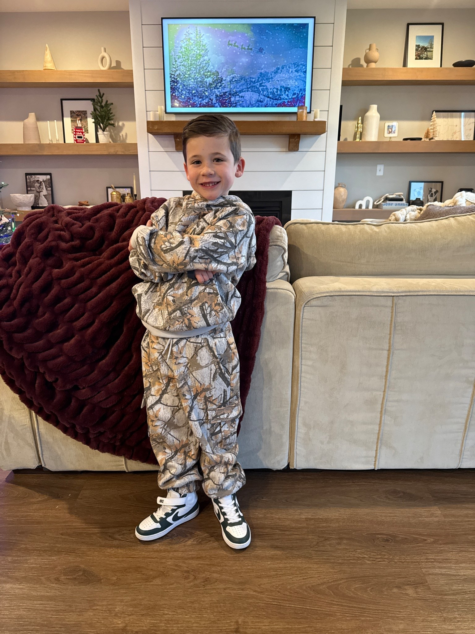 How cute is this camo set? 
I got it at Target! 
He’s wearing size small, he is 6 years old 💖
Sweatshirt looks sold out but I also linked a similar Abercrombie version 
Boy outfit of the day 


#LTKKids #LTKootd