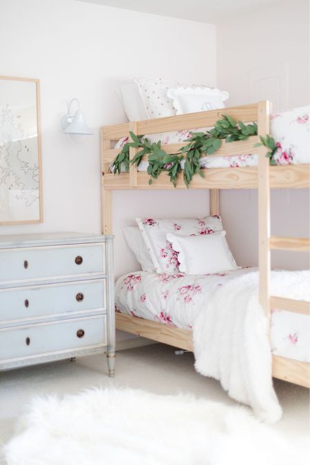 Our girls’ lake cottage bunk bed room is feminine yet simple. 

Wooden bunk beds, bedroom design inspiration, garland, faux fur accessories

#LTKstyletip #LTKhome