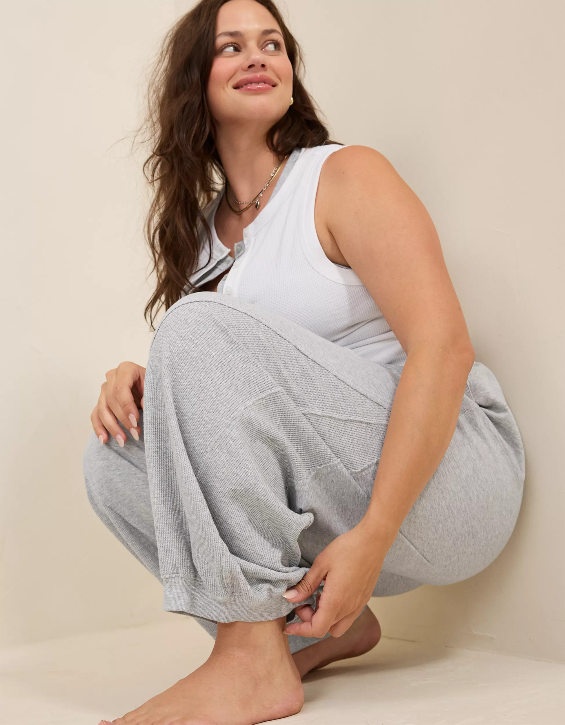 Aerie Unwind Waffle Jogger | Aerie