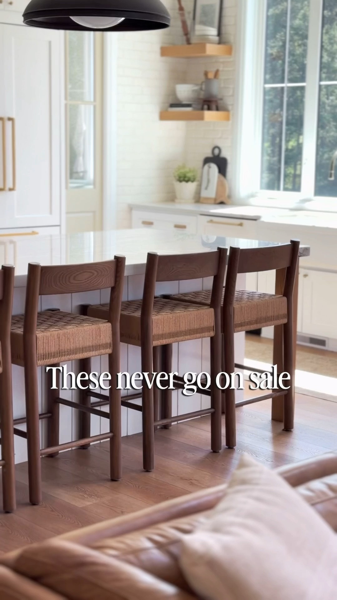 My counter stools are finally on sale 🤍 They rarely get discounted and are one of my most asked-about pieces. Solid oak with a handwoven seat and such a beautiful, timeless shape.


counter stools, wood counter stools, oak counter stools, woven seat stools, rush seat stools, kitchen island stools, neutral kitchen, modern farmhouse kitchen, transitional kitchen, bar stools, counter height stools, high end stools, designer stools, Serena and Lily look, McGee and Co style, Hati Home stools, kitchen decor, timeless home, warm wood tones

#LTKHome #LTKSaleAlert #LTKmomlife