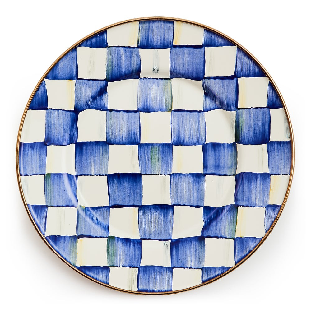 Royal Check Salad/Dessert Plate | MacKenzie-Childs