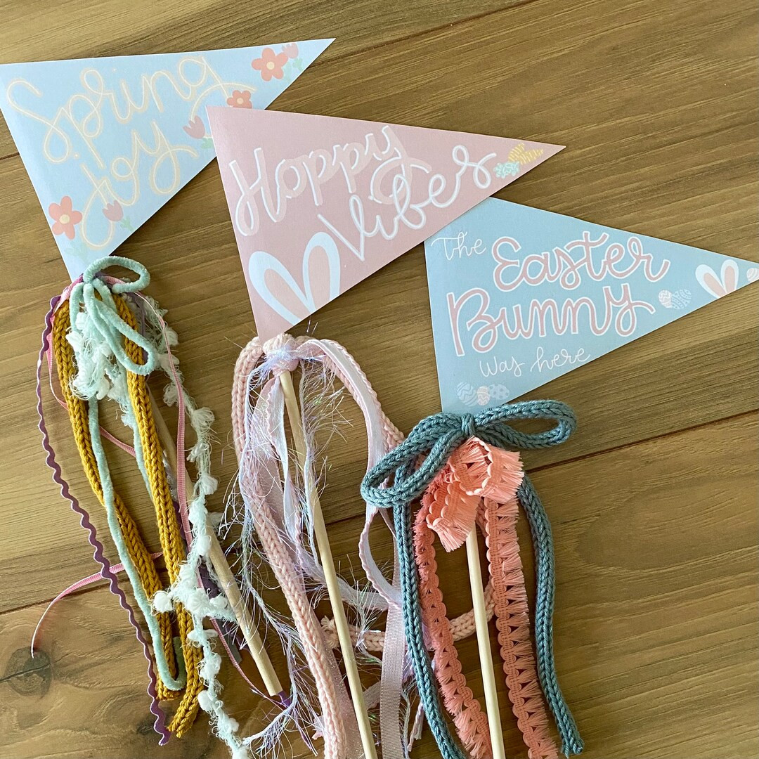 Easter Flag Pennant Printables, Easter Party Decor, Easter Basket Stuffers, Kids Printable Easter... | Etsy (US)
