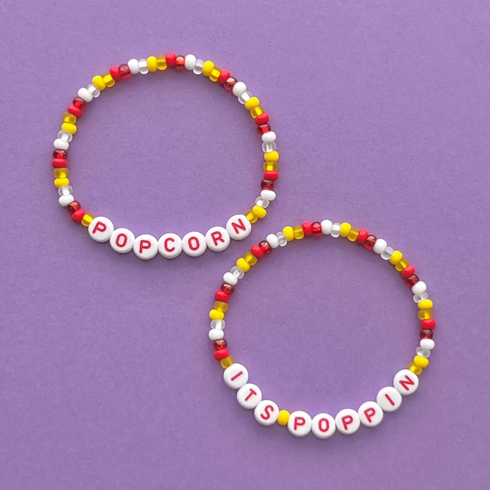 Popcorn & It’s Poppin Beaded Bracelets - Etsy | Etsy (US)