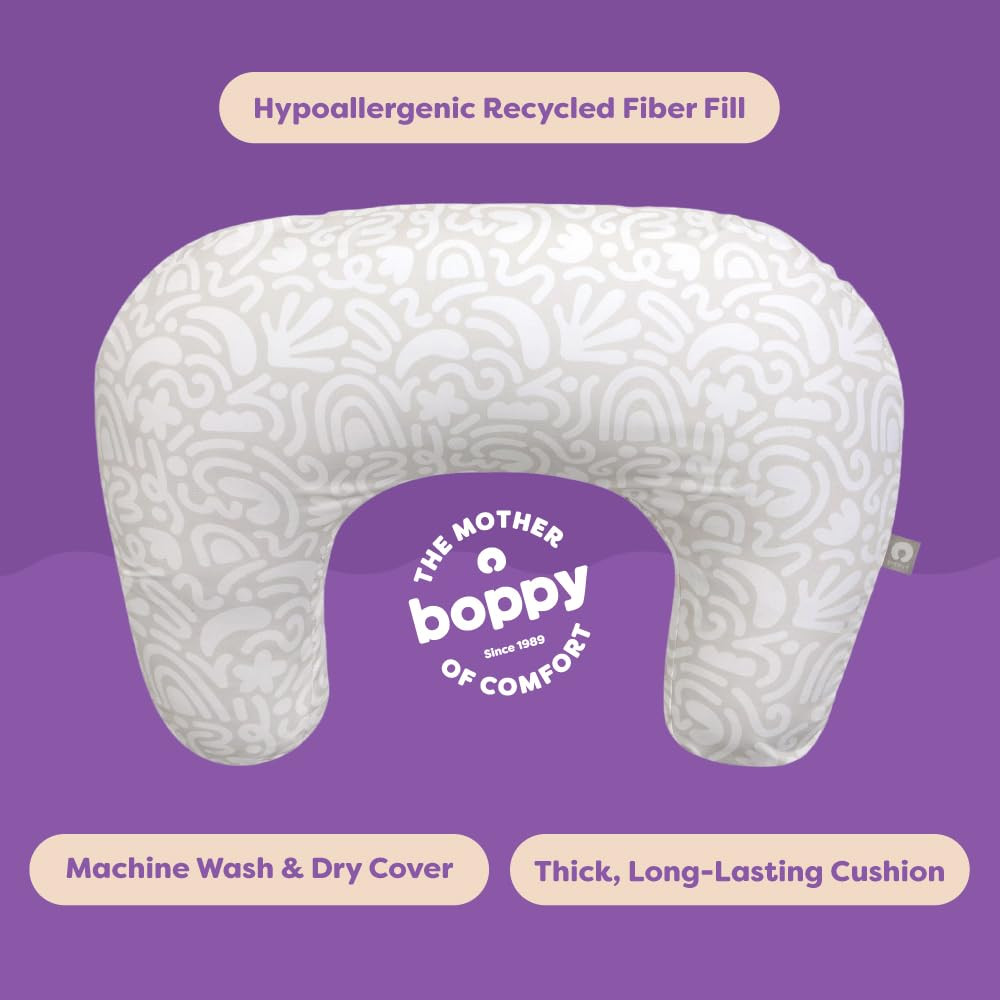Boppy Nursing Pillow - Firm, Ergonomic U-Shaped Bottle and Breastfeeding Pillow with High Lift fo... | Amazon (US)