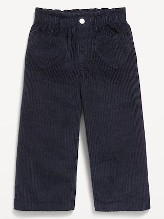 High-Waisted Heart-Pocket Wide-Leg Corduroy Pants for Toddler Girls | Old Navy (US)