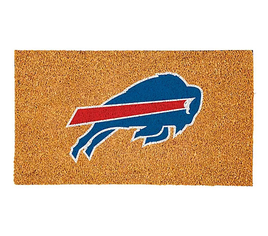 Evergreen 28"x16" Outdoor Entryway Coir Mat with NFL Team Logo | QVC