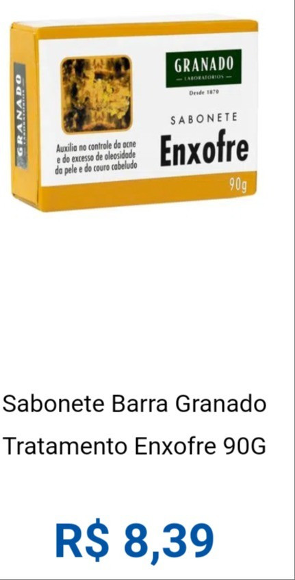 Super recomendo esse sabonete de enxofre da Granado para pele oleosa e acneica.

