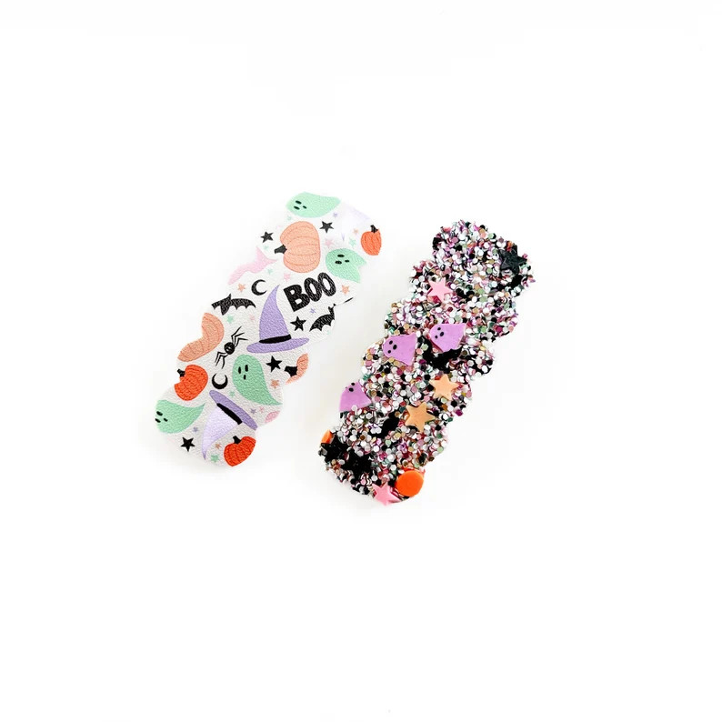 Halloween Snap Clip Set - Halloween Snap Clip - Halloween Hair Clip - Girls Snap Clips - Ghost Sn... | Etsy (US)