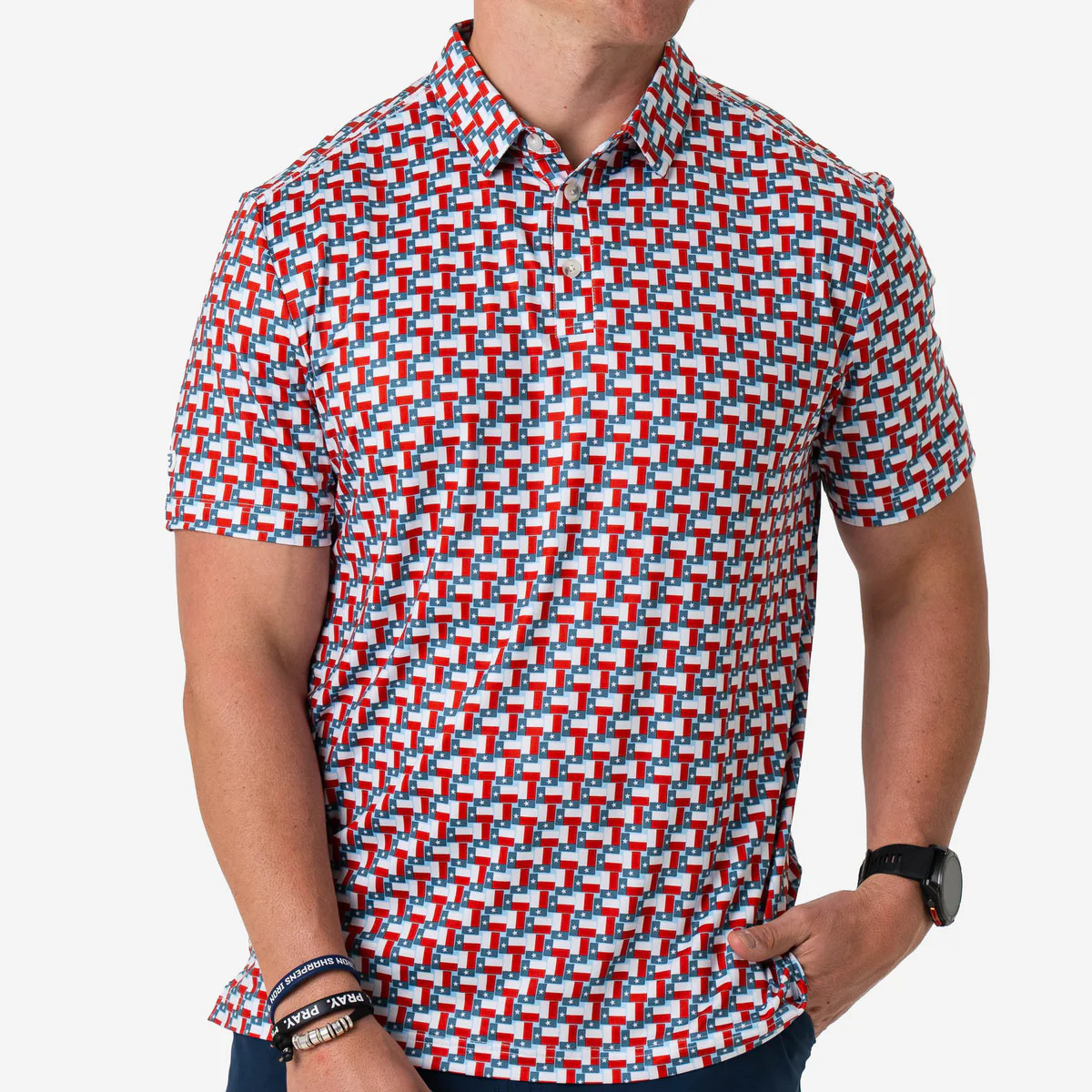 Performance Polo - Texas Flag | BURLEBO