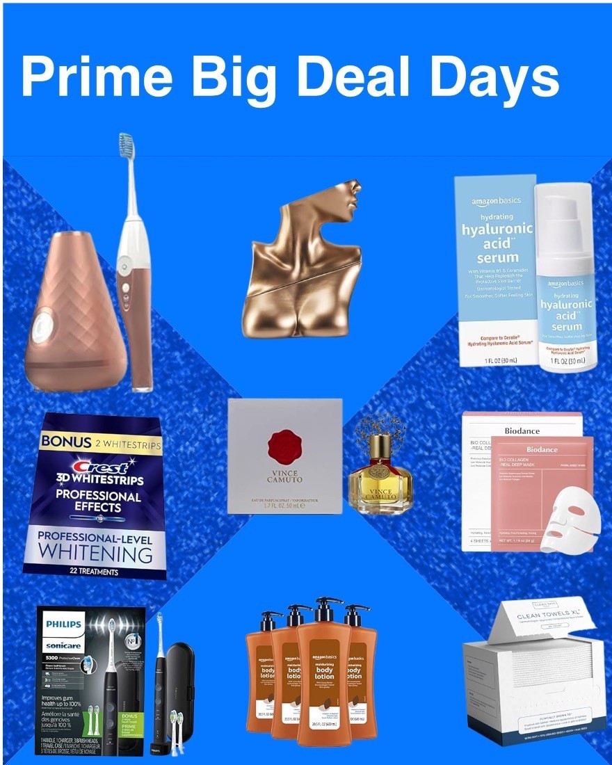 Glow up for less 💋
My Prime Big Deal Days beauty edit is packed with everyday must-haves — skincare favorites, whitening kits, body care, and a hint of fragrance magic. ✨

Whether you’re refreshing your routine or restocking your go-tos, these deals bring luxury for less. 💙

#PrimeBigDealDays #AmazonBeautyFinds #SelfCareEssentials

#LTKFamily #LTKSaleAlert #LTKU