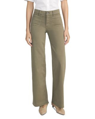 Le Slim High Rise Palazzo Jeans in Grasshopper | Bloomingdale's (US)