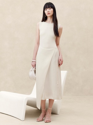 Cece Knit Wrap Dress | Banana Republic (US)