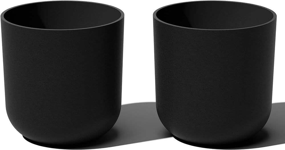 Veradek Round Lima Planter Pots for Indoor/Outdoor Garden Use | Made from Plastic - Concrete Mix ... | Amazon (CA)