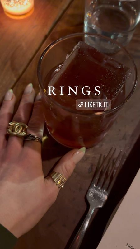 Monogram rings 
Gold rings 
Vintage rings 
Chanel ring 
Gucci ring 
Scallop rings 
Revolve best sellers 
Valentine’s Day ring 

#LTKparties #LTKMostLoved #LTKfindsunder100
