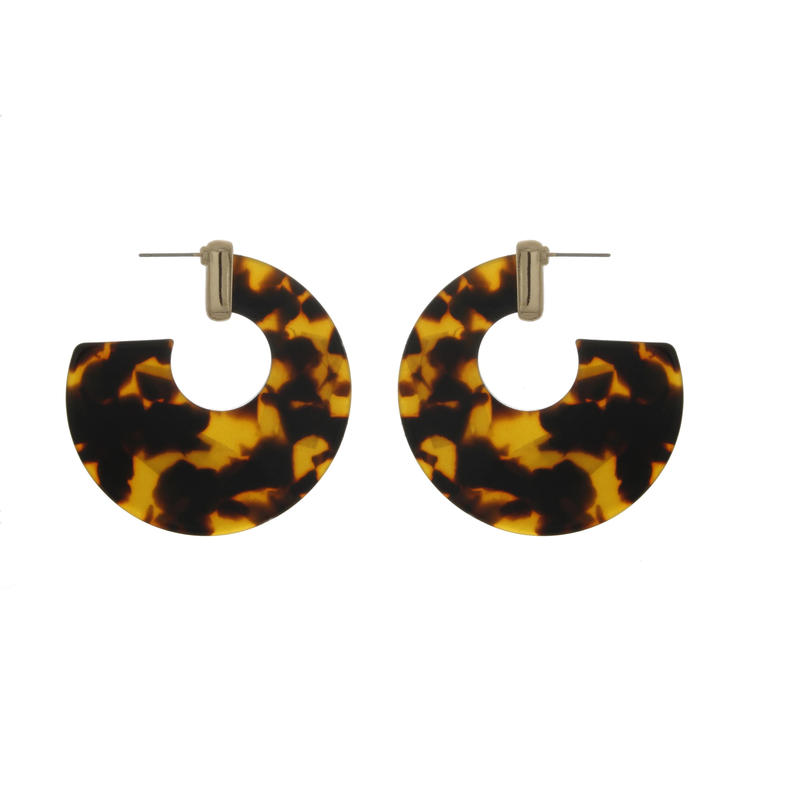Tortoise Print Hoop Earring | Walmart (US)