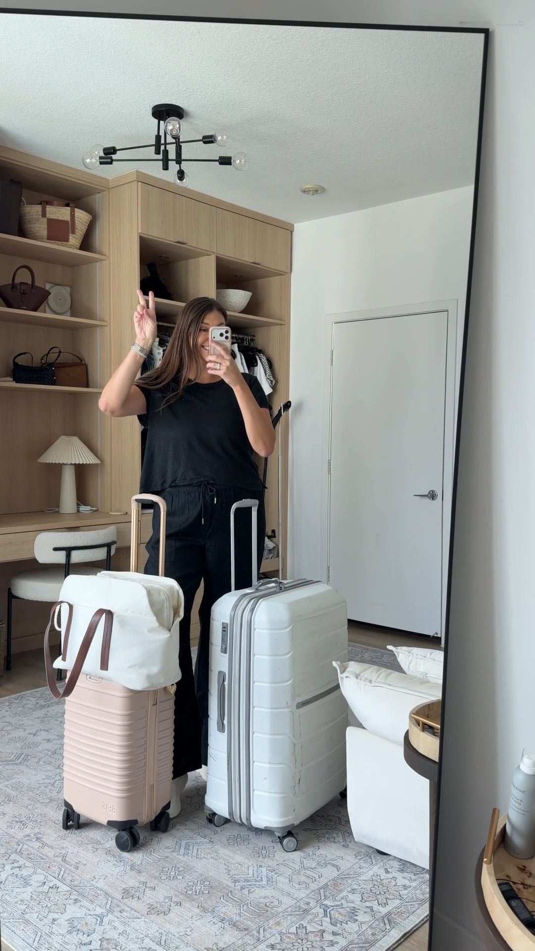 Airport outfit on repeat ✈️

Travel outfit, airport style, matching set, black lounge set, travel day outfit, comfy travel clothes, casual chic outfit, wide leg pants, vacation outfit, Amazon fashion, travel essentials, mom style, everyday basics, comfortable outfit, LTK finds.

#LTKTravel #LTKMidsize #LTKootd