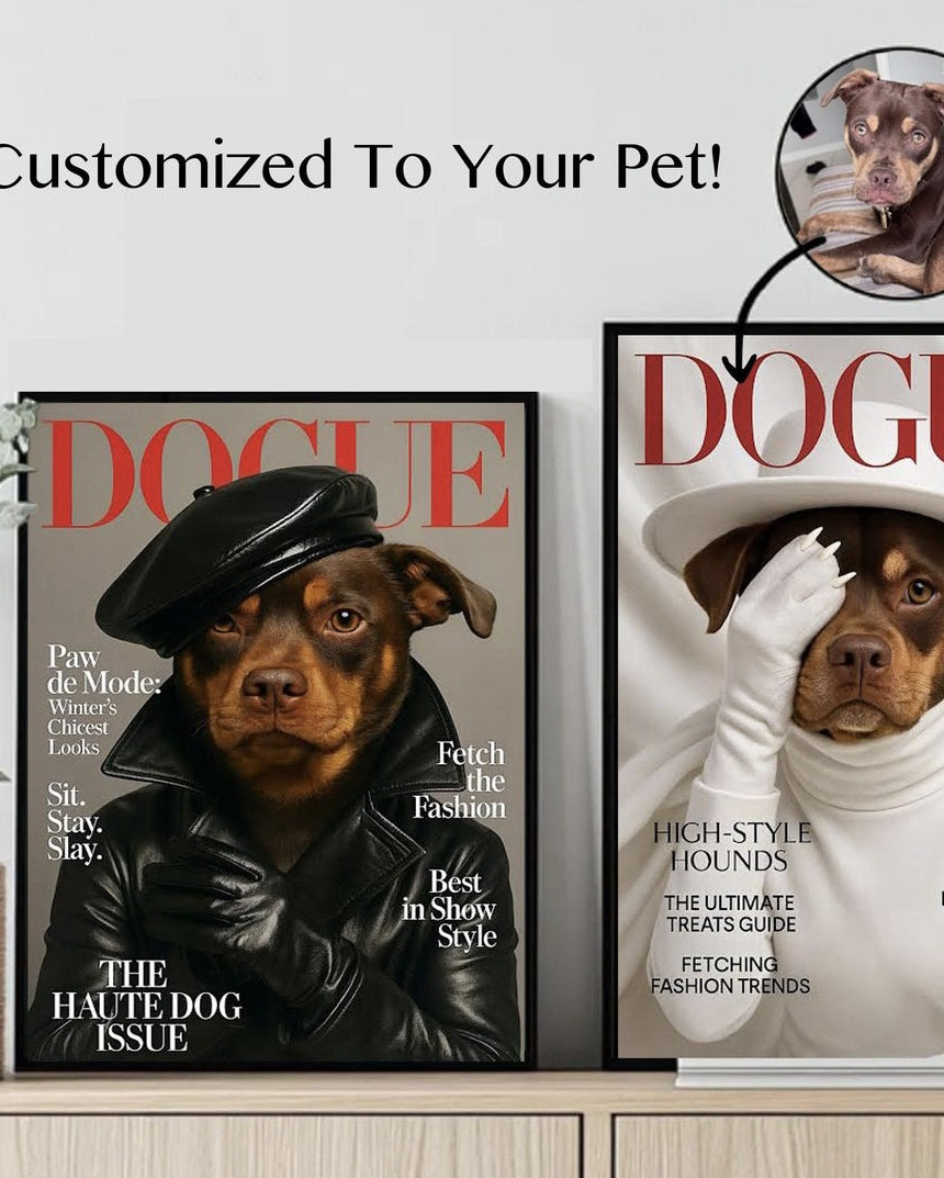 Looking to capture your pet's style? Custom Fashion Pet Portraits from PawcassoPhotos offers an artistic touch! Perfectly trendy, these personalized prints highlight your furry friend's unique charm. Each portrait, crafted with attention to detail, is a chic addition to any home décor—bringing laughter and love to every room. Designed specifically to celebrate your pet’s personality, it’s more than just a picture; it’s a statement piece that speaks style. Makes a fantastic gift option, too! Ships directly from Chicago, ensuring quality and timely delivery. Order a Custom Fashion Pet Portrait today and transform your pet into the center of attention! For all true fashion lovers out there. 

#LTKPets #LTKFindsUnder50 #LTKHome