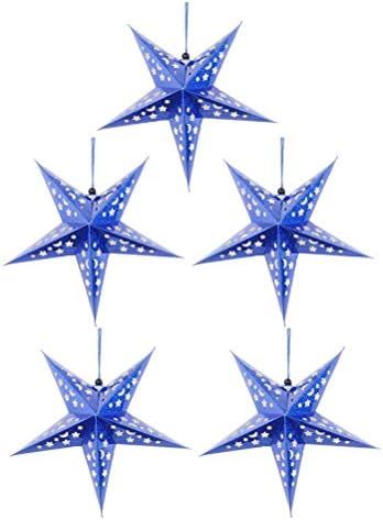 Holibanna Hanging Paper Star Lantern Ceiling Twinkle Pentagram Lampshade Christmas Wedding Party ... | Amazon (US)