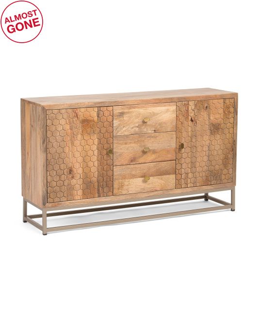 30x52 Honeycomb Sideboard Table | TJ Maxx