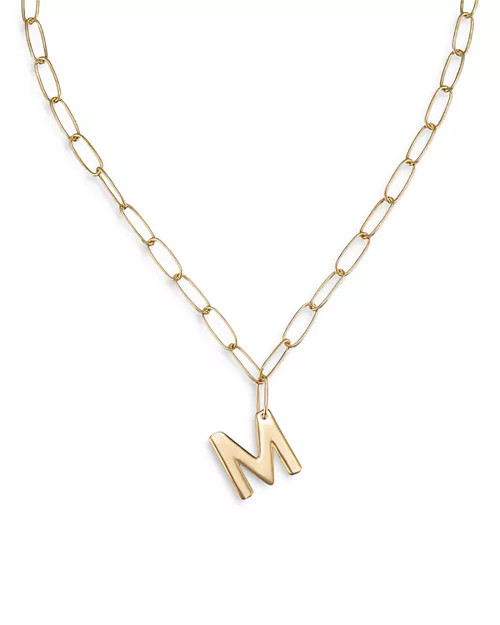 Ettika Paperclip Link Chain Initial Pendant Necklace in 18K Gold Plated, 18"  | Bloomingdale's Je... | Bloomingdale's (US)