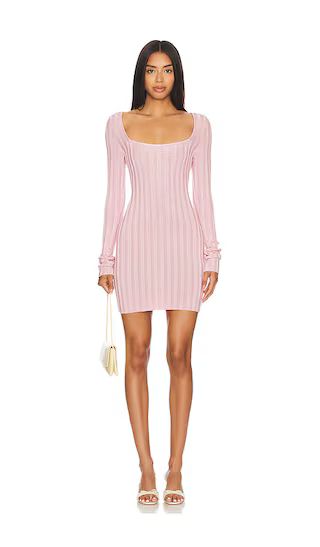 Slinky Rib Mini Dress in Cotton Candy | Light Pink Dress | Summer Outfit Inspo | Revolve Clothing (Global)