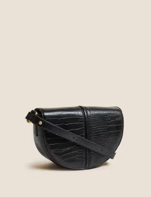 Faux Leather Croc Effect Cross Body Bag | Marks & Spencer (UK)