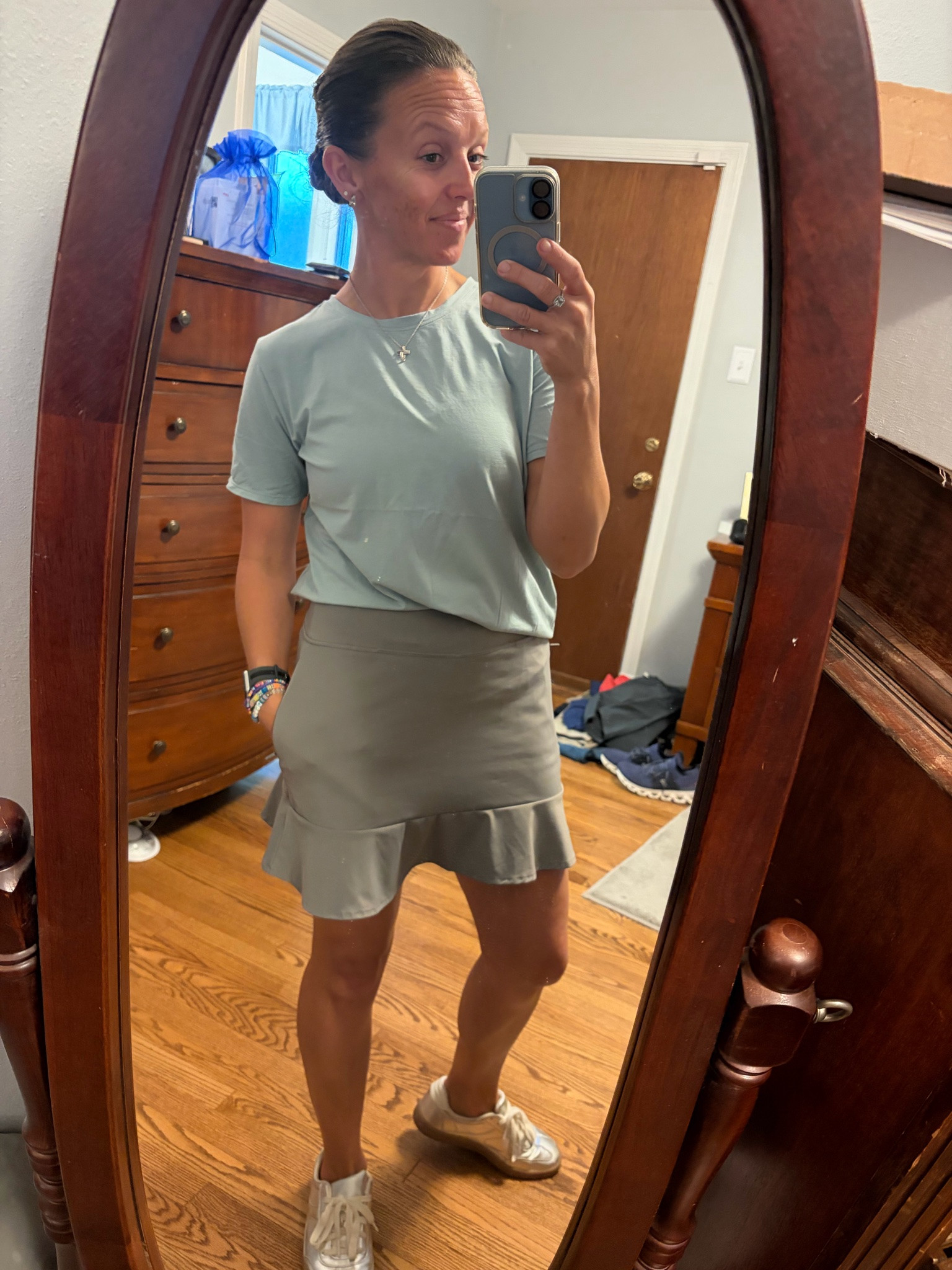 OOTD  - skirt is a great dupe and tee is awesome quality; both come in more colors. 


#LTKActive #golfskirt #amazon #under15 #skort #designerdupe #lookalike #athleisure #favetee #tshirt #LTKU #LTKOver40
