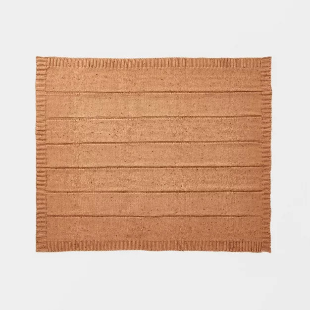 Woven Striped Knit Nep Throw Blanket - Threshold™ designed with Studio McGee | Target
