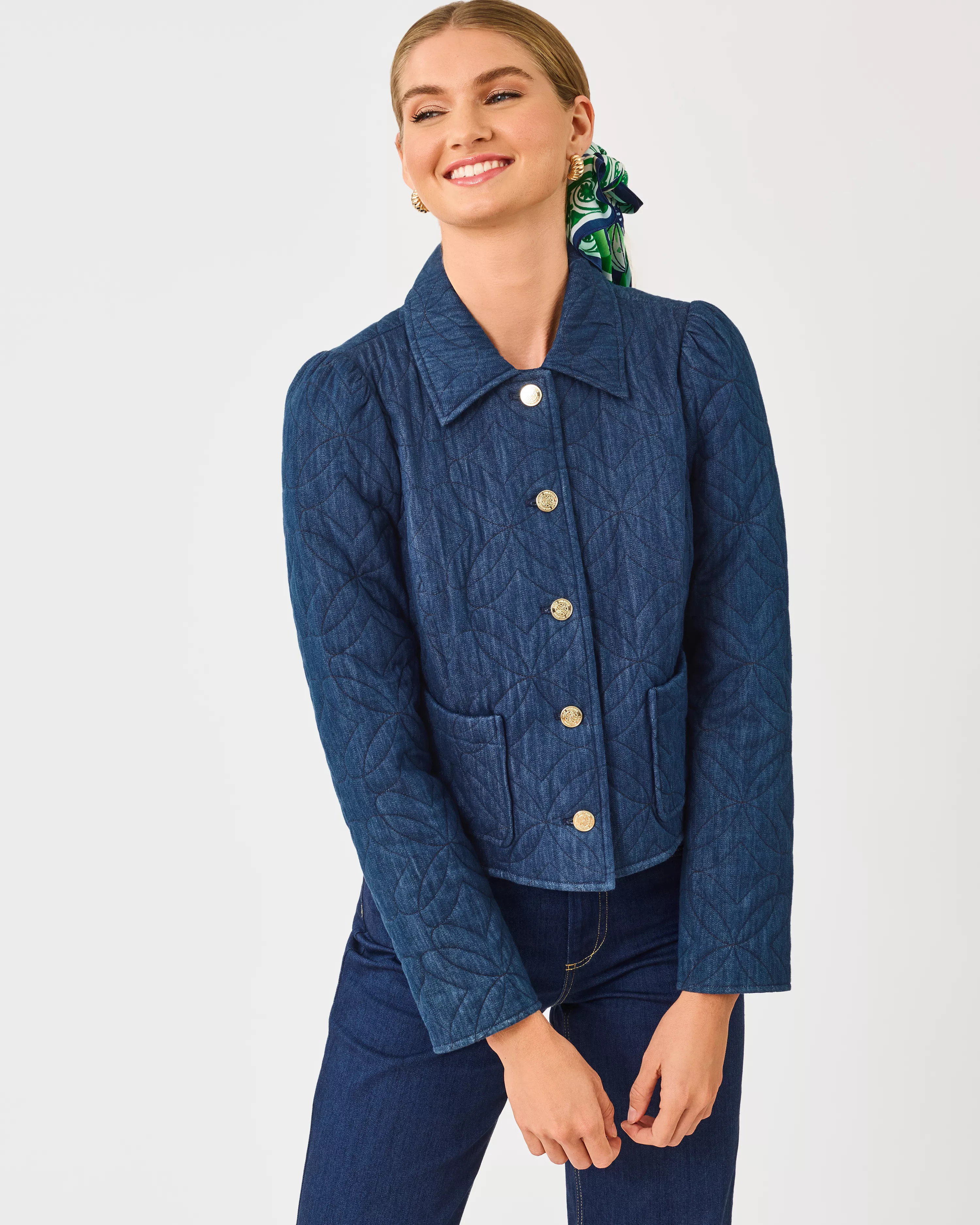Peyser Quilted Denim Jacket | Lilly Pulitzer