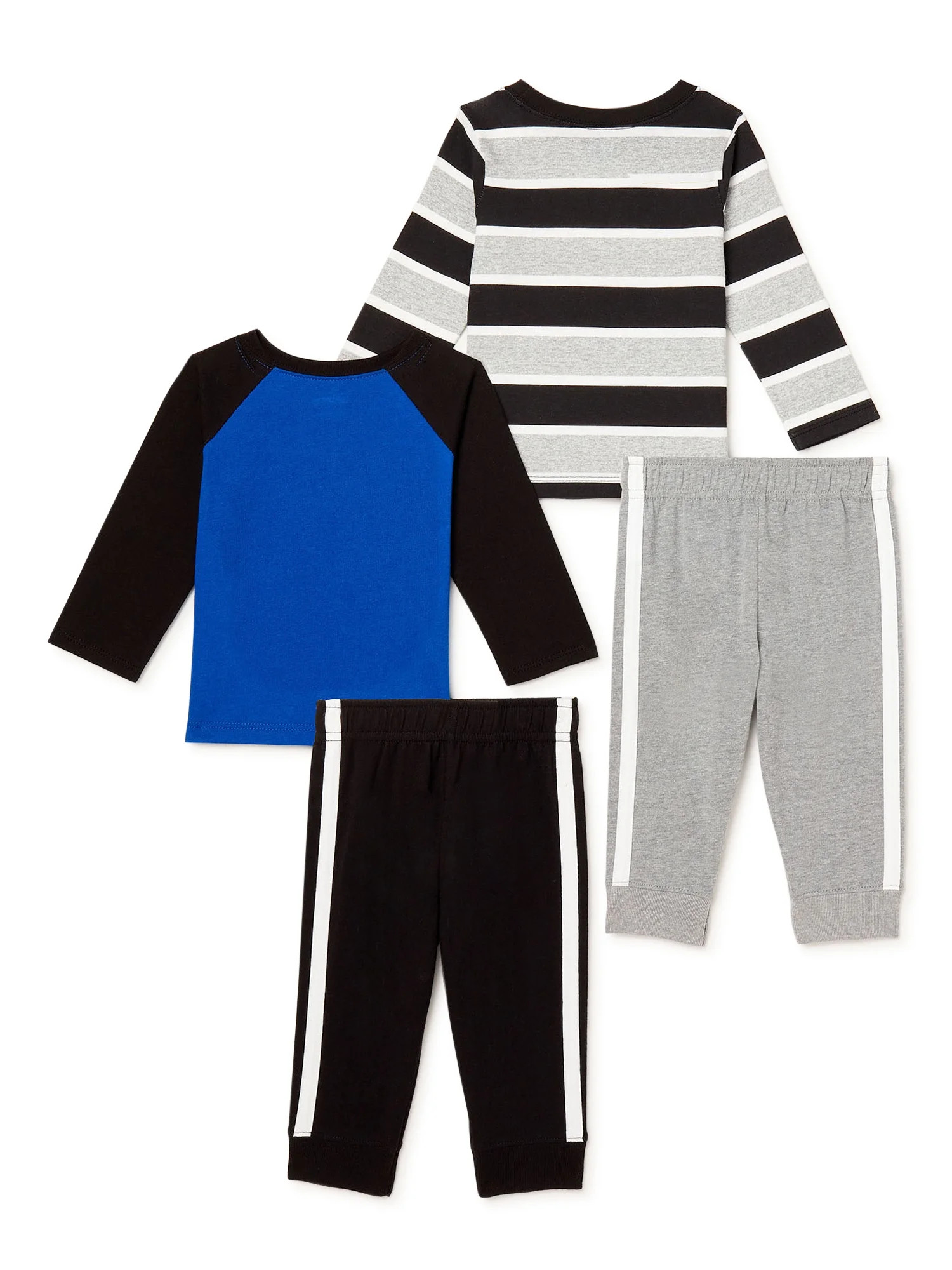 Garanimals Baby Boy T-Shirt and Taped Joggers Outfit Set, 4-Piece, Sizes 0/3M-24M - Walmart.com | Walmart (US)