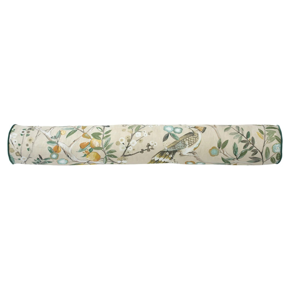 Surrey Natural Bloom Bolster Pillow - 7x48 | Kathy Kuo Home