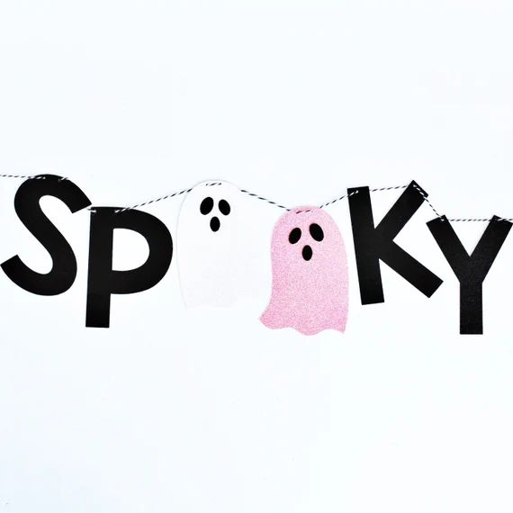 Spooky Banner | Halloween Banner | Halloween Decorations | Halloween Party | Boo Banner | Ghost D... | Etsy (US)