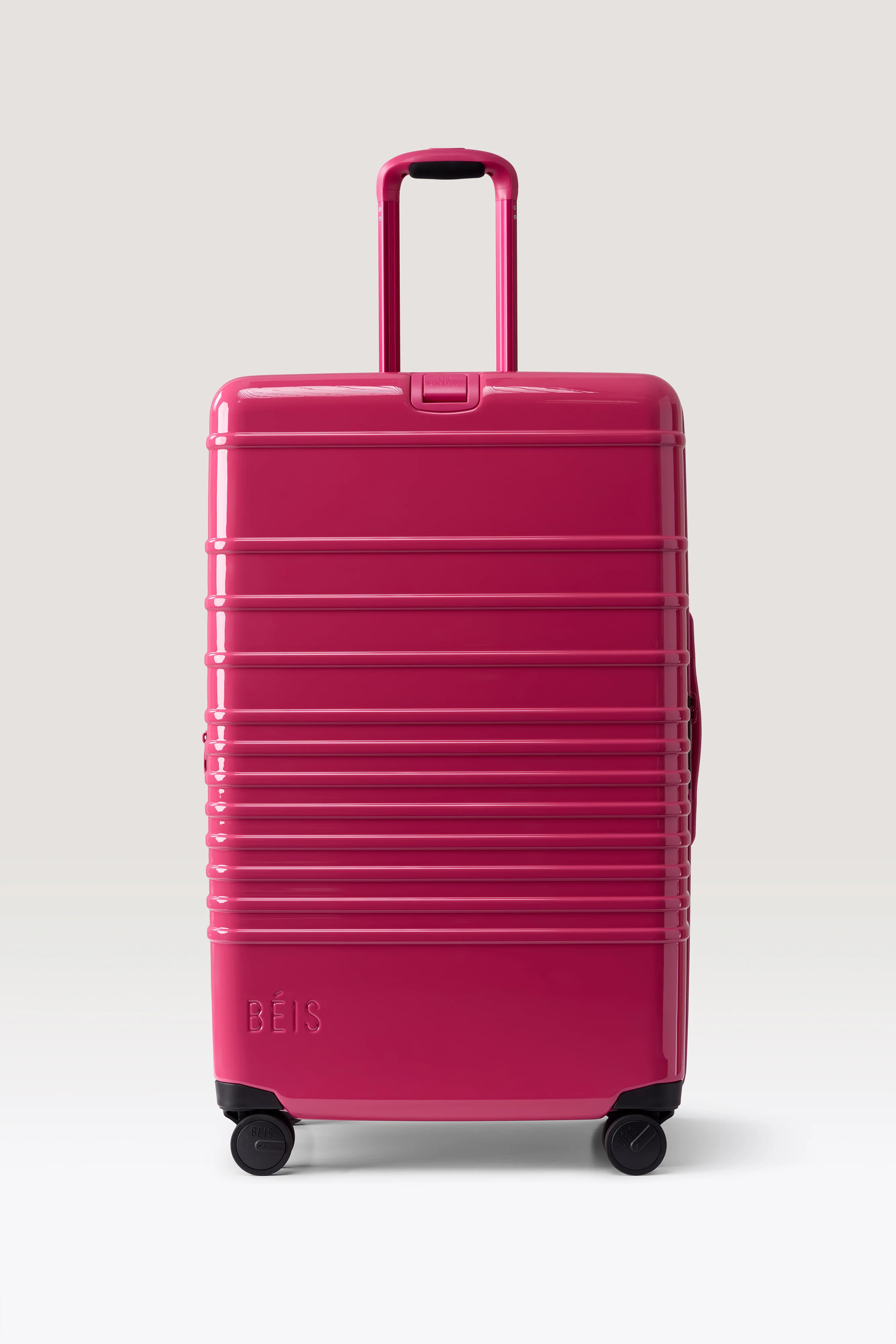B\u00c9IS x Rare Beauty 'The Large Check-In Roller' in Limitless - 29" Large Checked Luggage in G... | BEIS