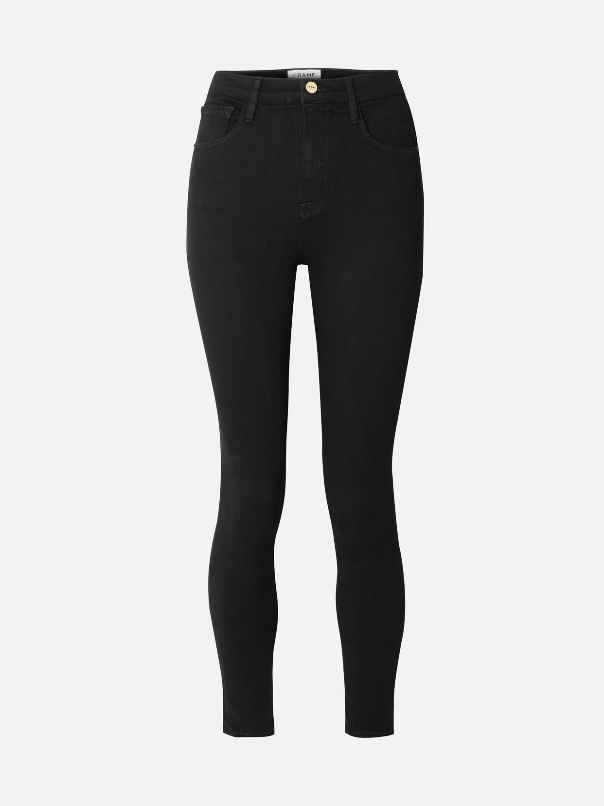 FRAME - Ali High-rise Skinny Jeans - Black | NET-A-PORTER (UK & EU)