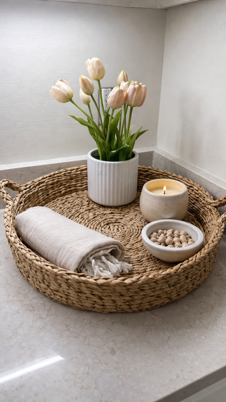 Tulips thrifted, basket thrifted, towel thrifted! Linking similar items! 

#LTKHome #LTKSaleAlert #LTKstorytime