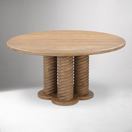Walke Round Dining Table Oak (60"") | West Elm (US)